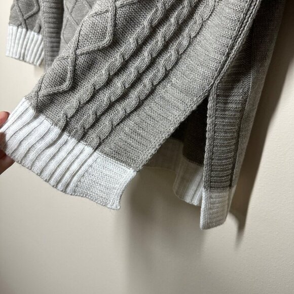 Mer Sea Lisbon Traveler Womens Mock Neck Lattice Sweater One Size Coastal Modern - Picture 4 of 8